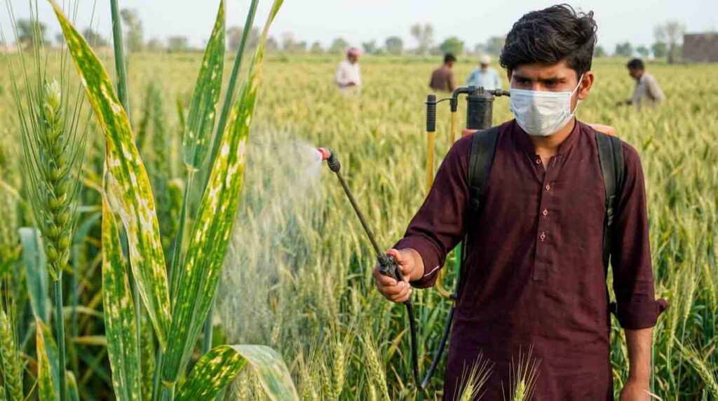 Zinc Deficiency Symptoms in Wheat Pakistan
