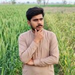 Aerial View Healthy vs Low Yield Wheat Field Pakistan