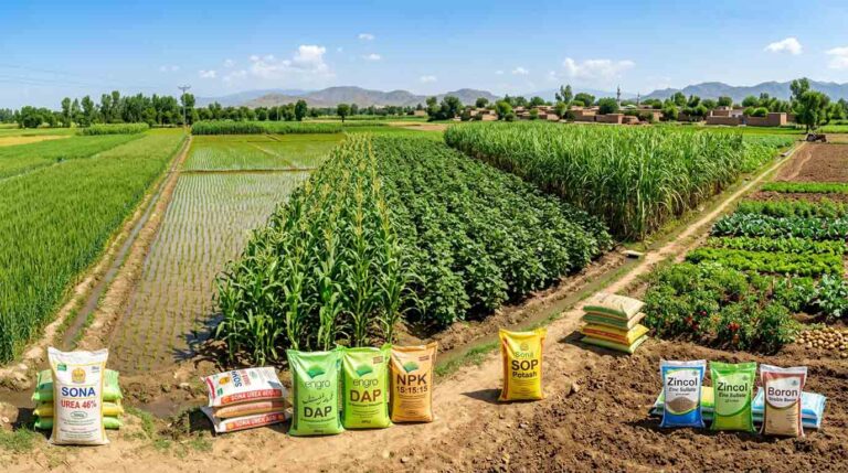 Best Fertilizer Combinations for Major Crops in Pakistan